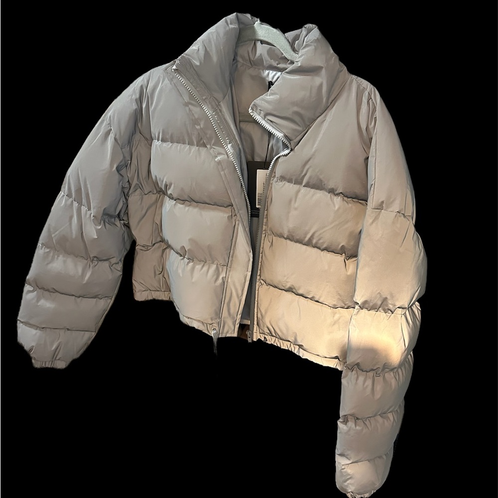 REFLECTIVE PLT PUFFER JACKET🧥
